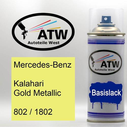 Mercedes-Benz, Kalahari Gold Metallic, 802 / 1802: 400ml Sprühdose, von ATW Autoteile West.